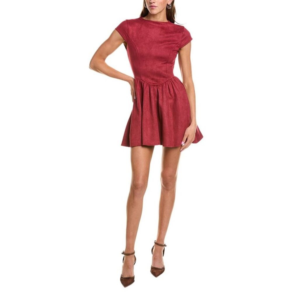 Colette Rose Womens  Cap Sleeve Mini Dress, Red